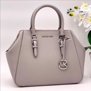 Michael Kors Charlotte Satchel Grey